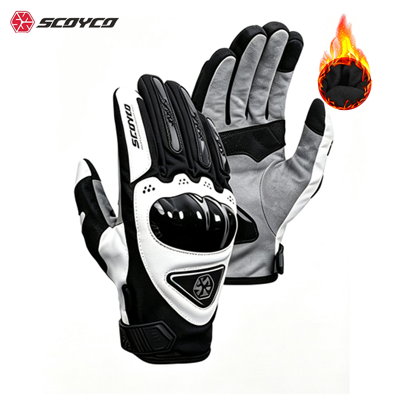 Work Glove Impact - Scoyco Winter-Motorradhandschuhe Stoßfester Handflächenschutz Wasserdicht Winddicht