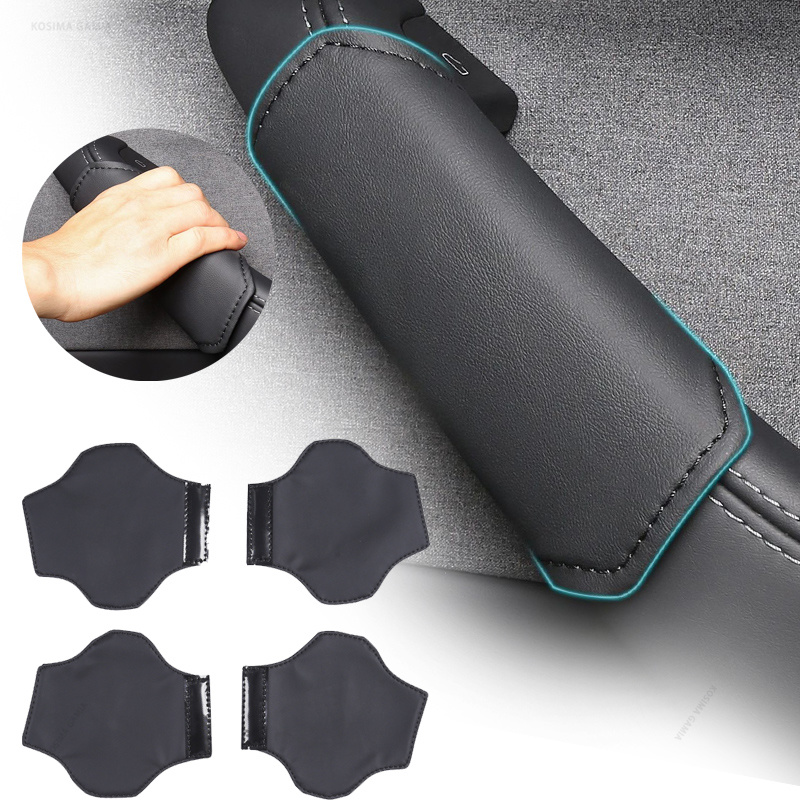 Leather Driving Glove - Auto-Innenraum-Türgriff-Schutzhülle für Tesla Model Y Juniper