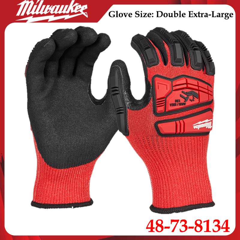 Work Glove Impact - `Milwaukee 48-73-8134 XXL Schlagfeste Arbeitshandschuhe mit