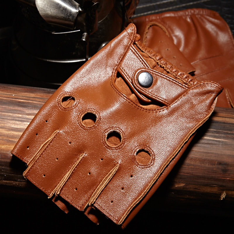 Hochwertige Herren-Halbfingerh – Leather Driving Glove Bewertung und Preis