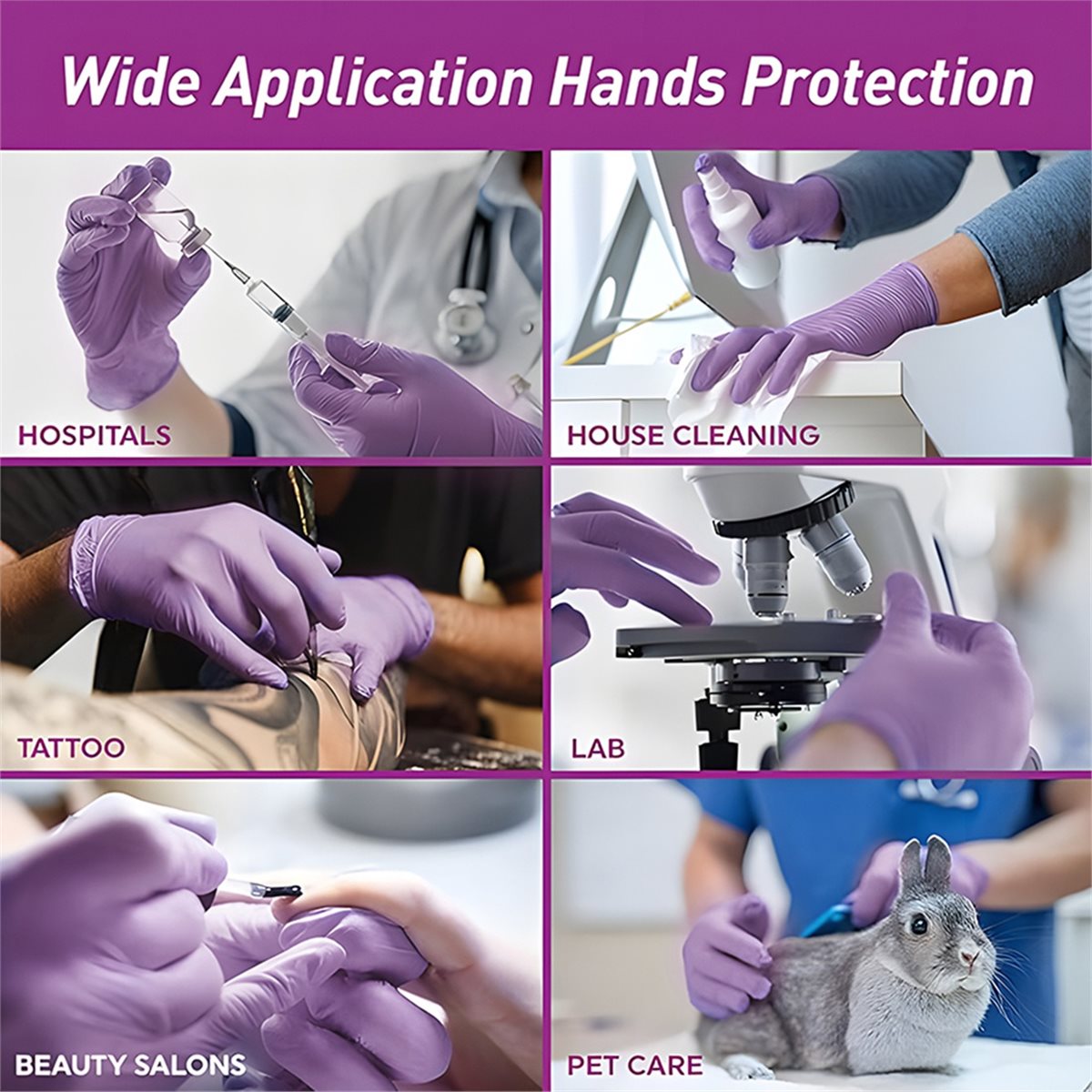 Hochwertige 100 Stück Nitril-P – Exam Glove Nitrile Bewertung und Preis