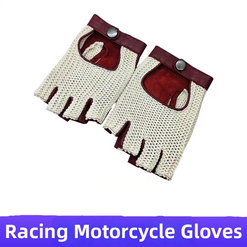 Echte Schafsleder-Halbfingerha – Leather Driving Glove Bewertung und Preis
